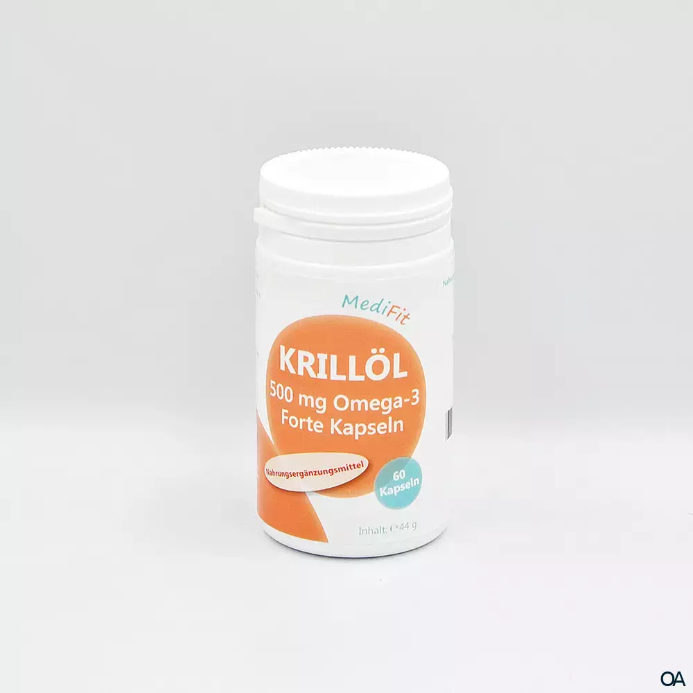 MediFit Krillöl 500 mg Omega-3 Forte Kapseln