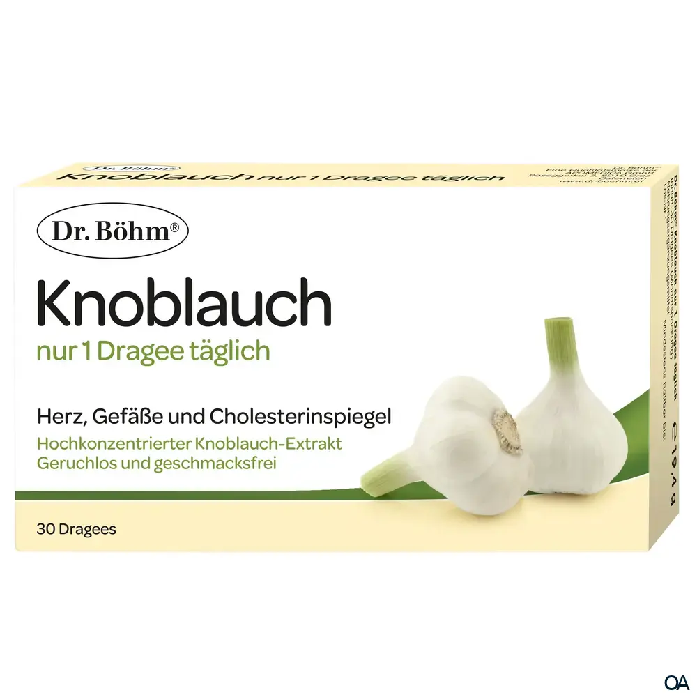 Dr. Böhm® Knoblauch nur 1 x täglich Dragees