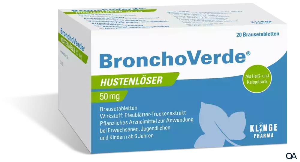 BronchoVerde® Hustenlöser 50 mg Brausetabletten