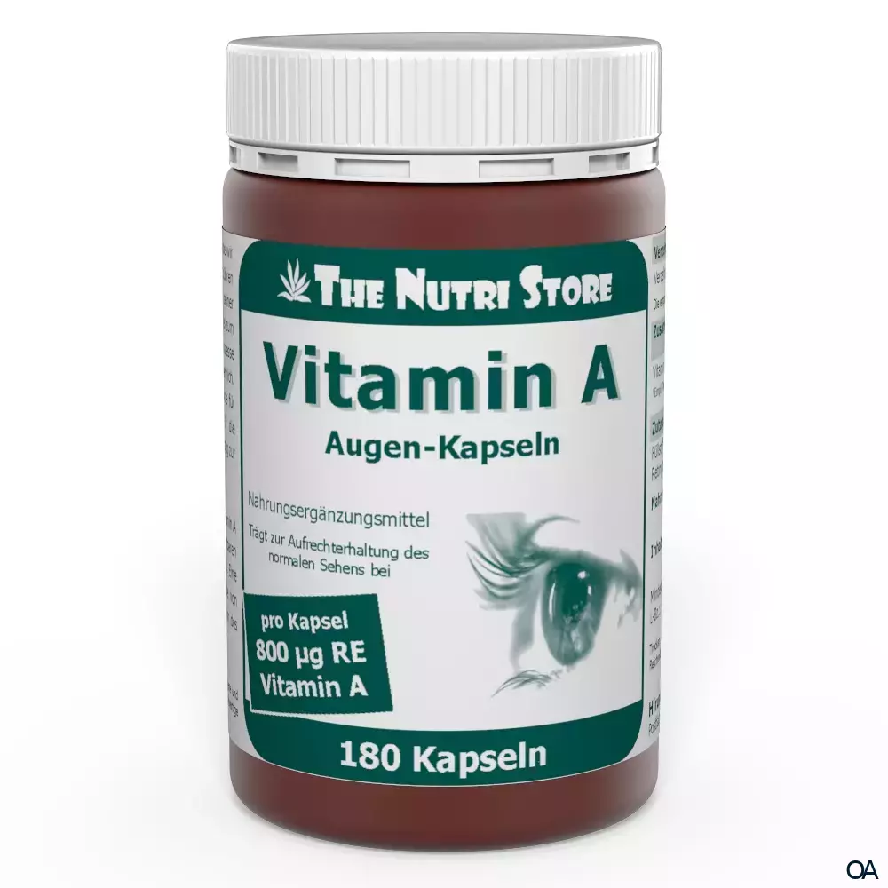 The Nutri Store Vitamin A 800 µg Augen-Kapseln