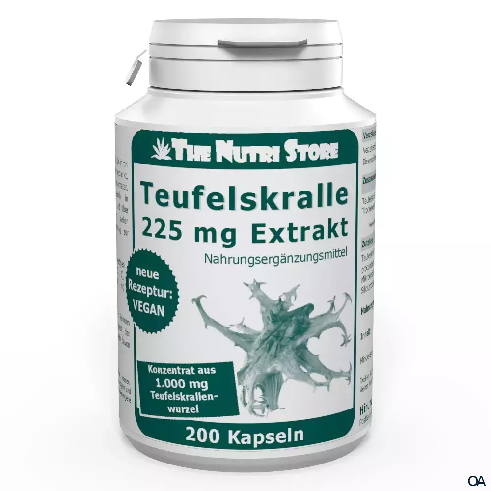 The Nutri Store Teufelskralle 225 mg Extrakt Kapseln