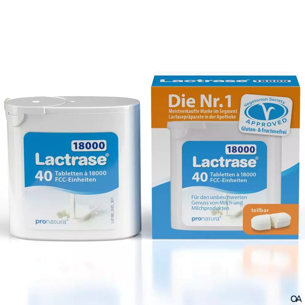 Lactrase® 18000 FCC Tabletten Spender
