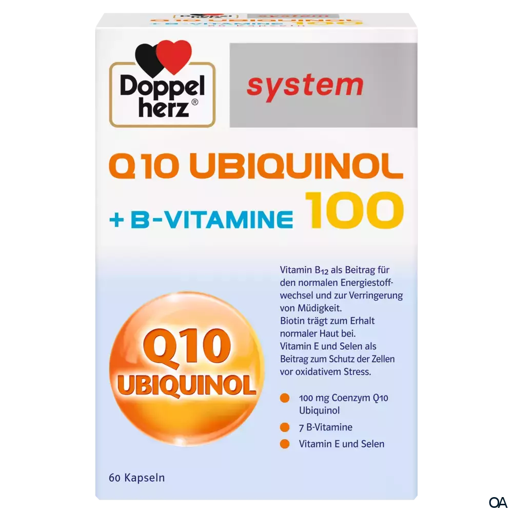 Doppelherz system Q10 Ubiquinol 100 + B-Vitamine Kapseln