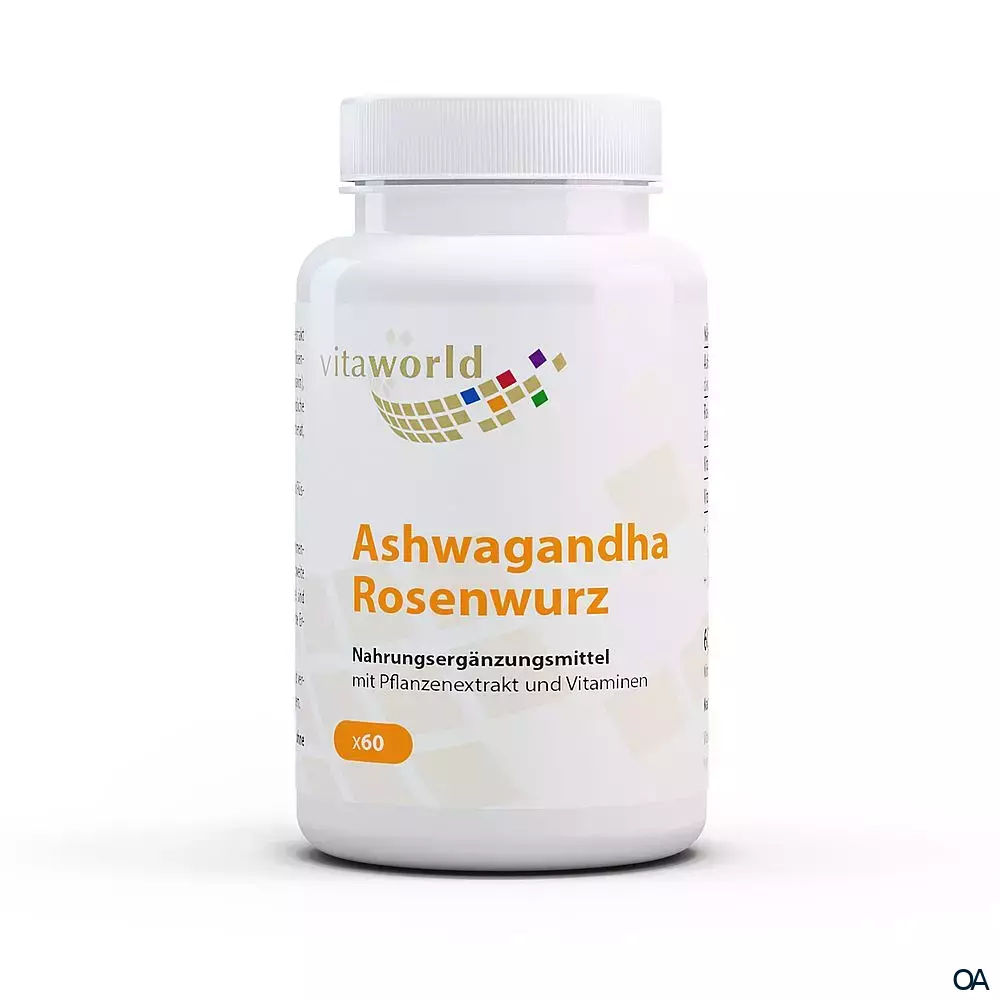 Vitaworld Ashwagandha Rosenwurz Komplex Kapseln