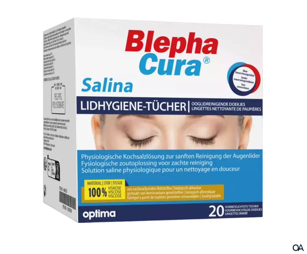 BlephaCura® Salina Lidhygiene-Pflegetücher