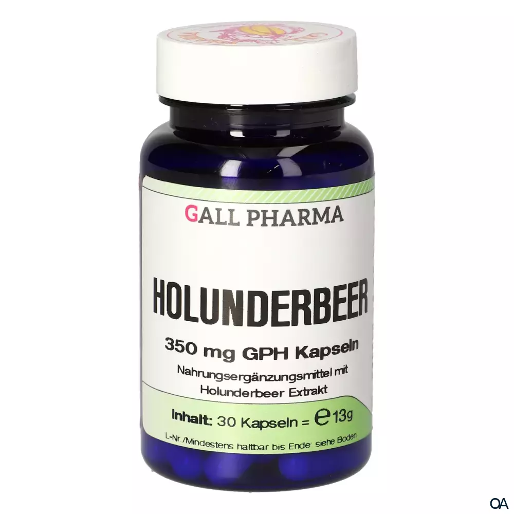 Gall Pharma Holunderbeer 350 mg Kapseln