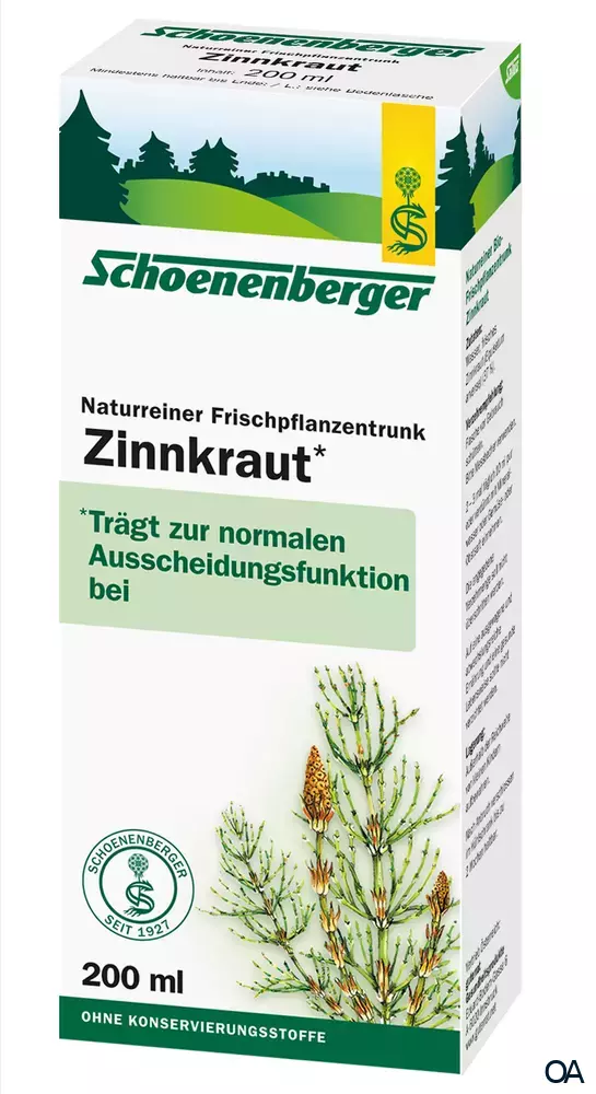 Schoenenberger Zinnkraut Naturreiner Frischpflanzentrunk