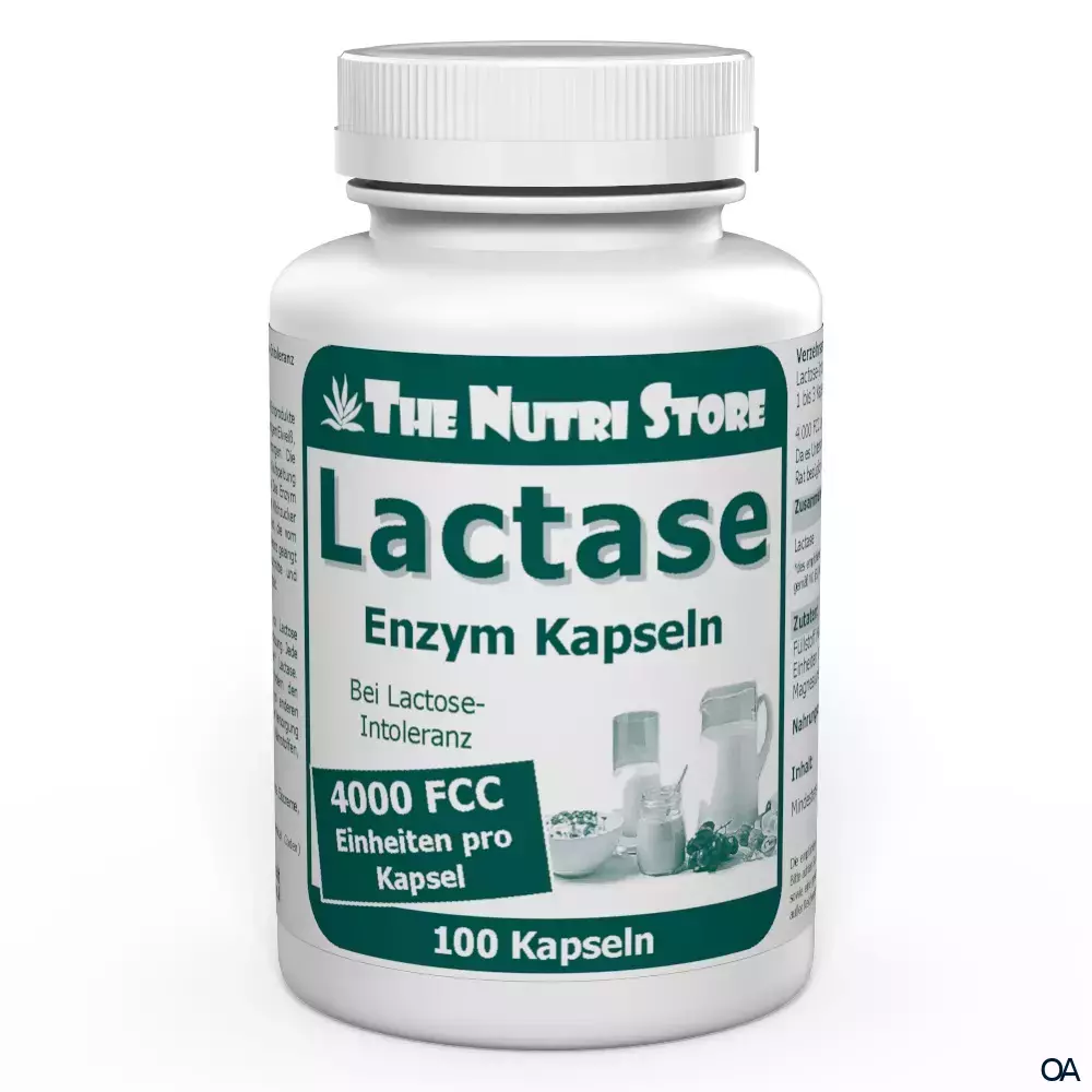 The Nutri Store Lactase 4.000 FCC Enzym Kapseln