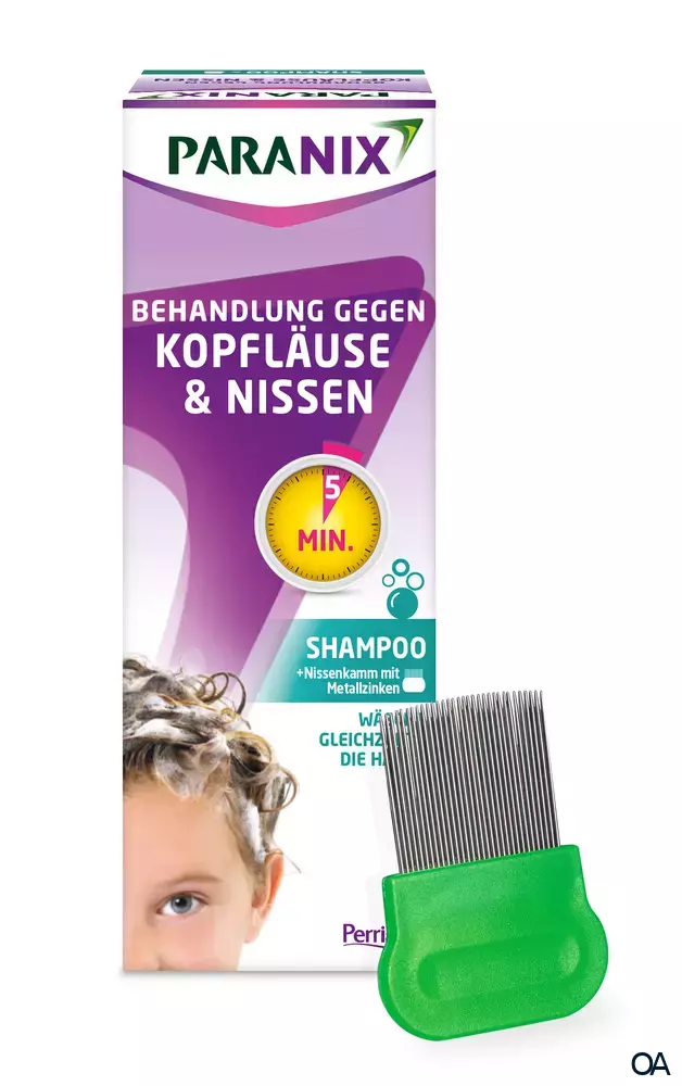 Paranix Shampoo mit Nissenkamm mit Metallzinken