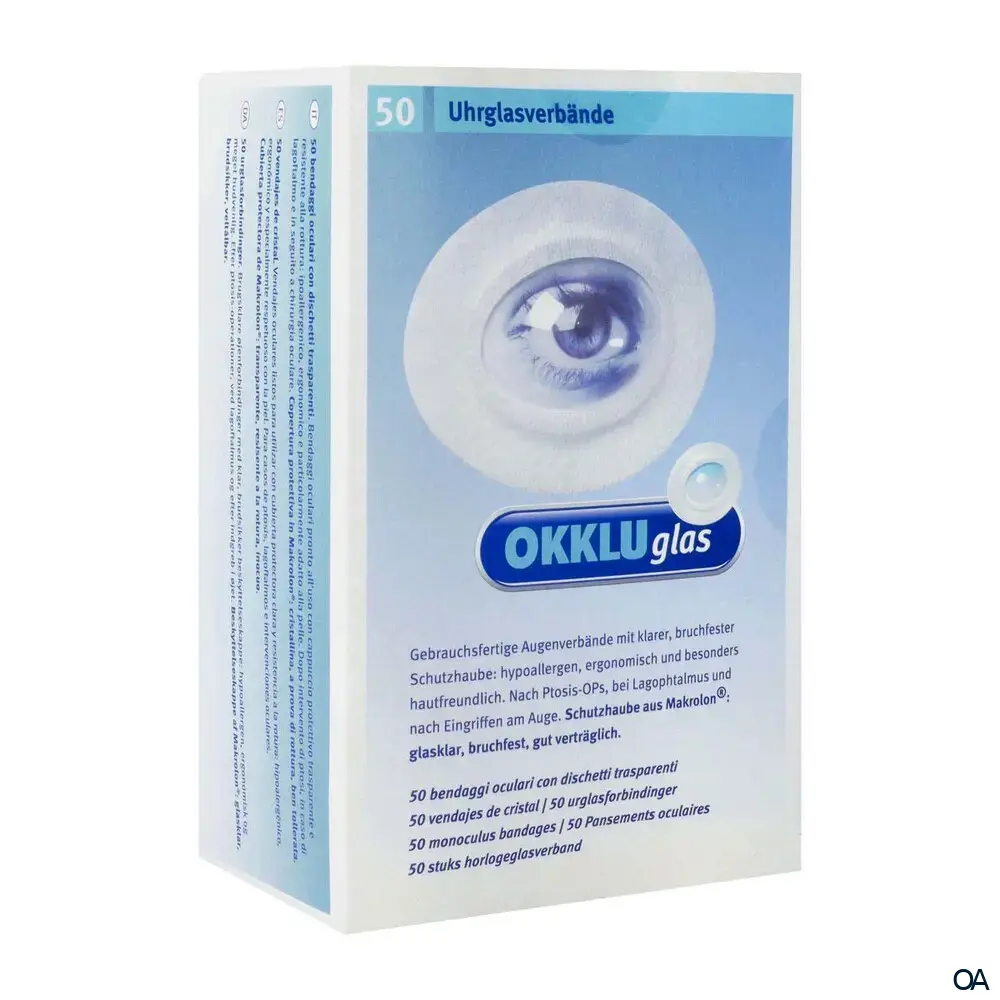 OKKLUglas® Uhrglasverband Selbstklebend 93 x 74 x 18 mm