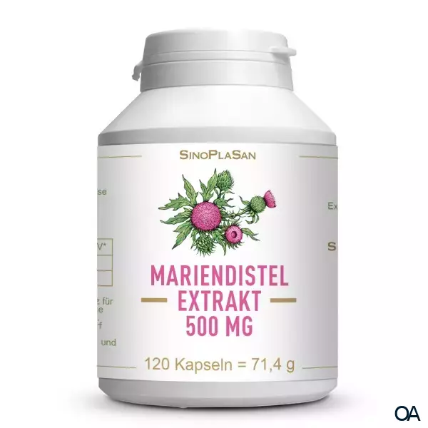 SinoPlaSan Mariendistelextrakt 500 mg MONO Kapseln