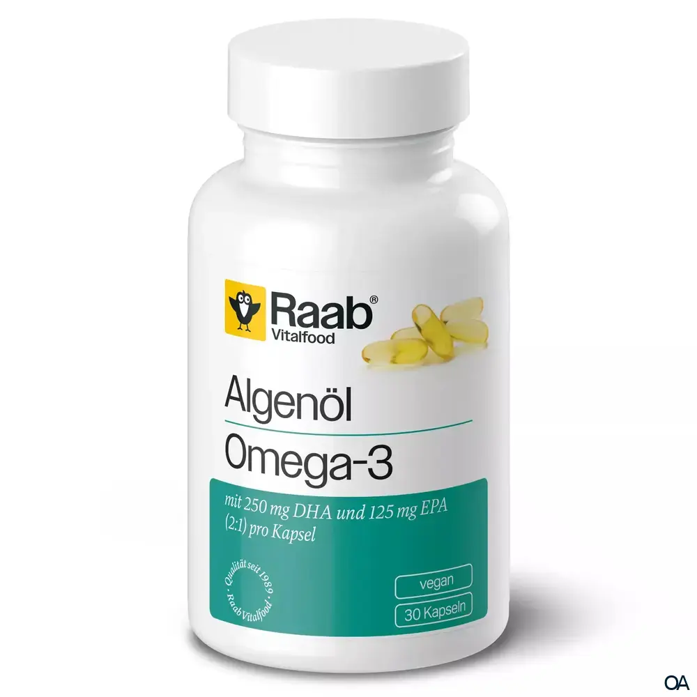Raab® Vitalfood Algenöl Omega-3 Kapseln