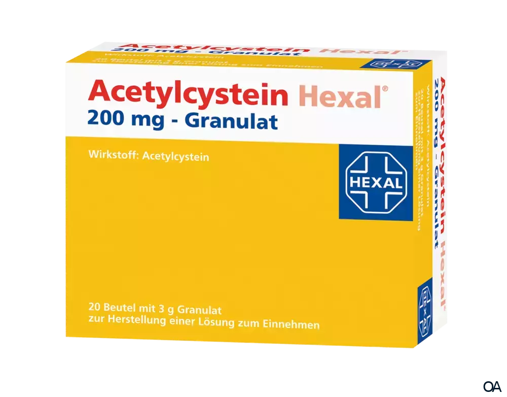 Acetylcystein Hexal 200 mg Granulat Beutel Acetylcystein Hexal 200 mg Granulat Beutel