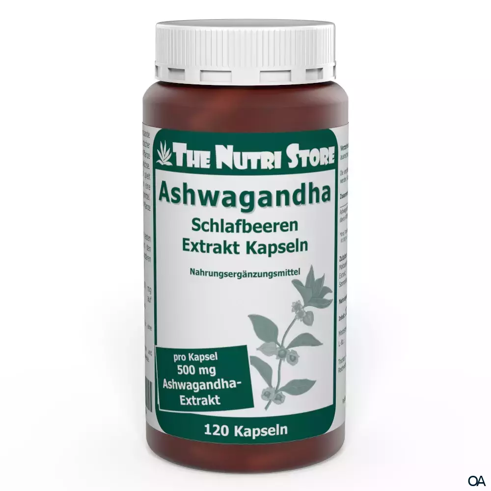 The Nutri Store Ashwagandha Schlafbeeren Extrakt Kapseln