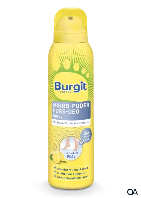 Burgit Footcare Mikro-Puder Deo 2in1 Fuß-Spray