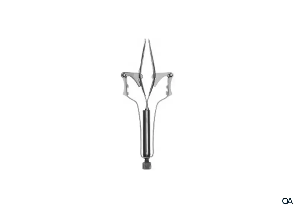 Kozbach Pharma 308R Automatische Pinzette, schräg, rostfrei