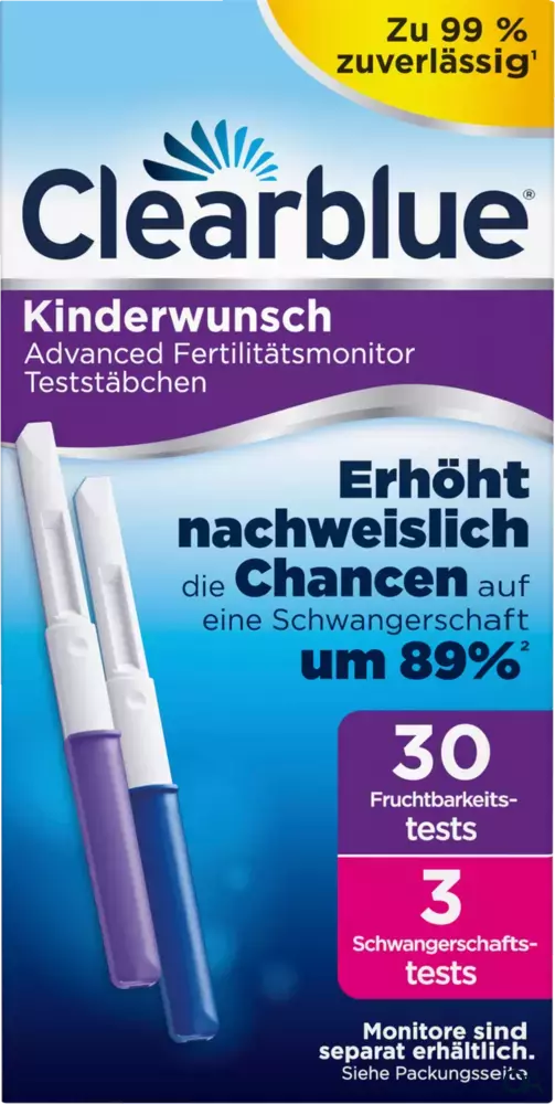 Clearblue Kinderwunsch Advanced Fertilitätsmonitor Teststäbchen