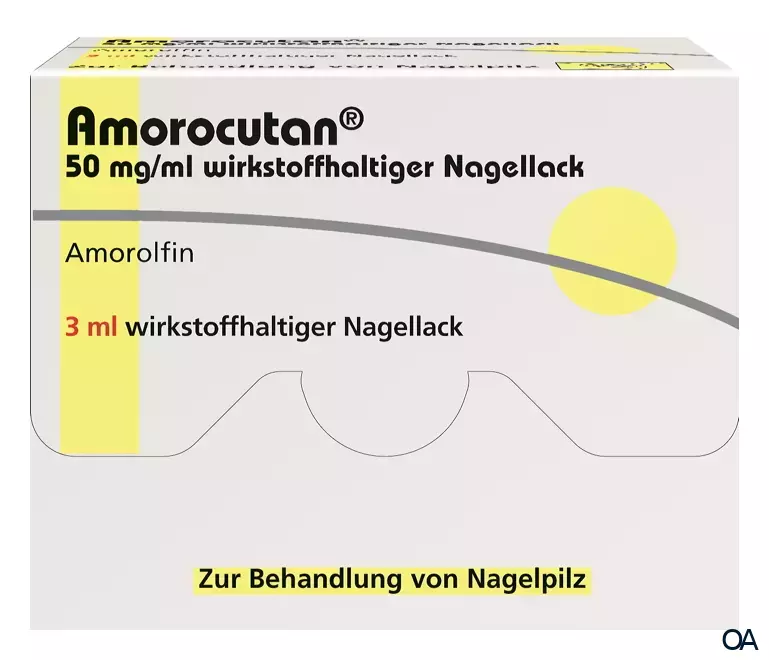 Amorocutan 50 mg/ml wirkstoffhaltiger Nagellack