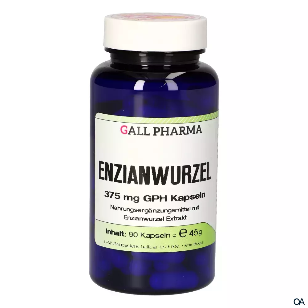 Gall Pharma Enzianwurzel 375 mg Kapseln