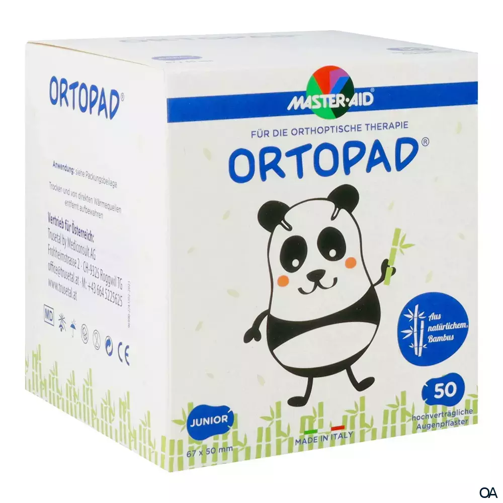 ORTOPAD® Junior Augenokklusionspflaster weiß, 67 x 50 mm