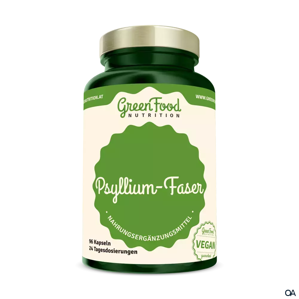 GreenFood Nutrition Psyllium-Faser Kapseln