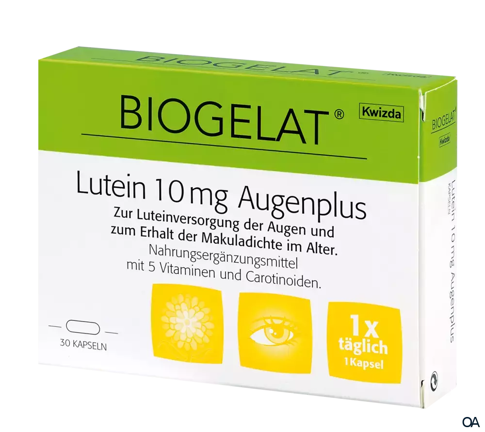 BIOGELAT® Lutein 10 mg Augenplus Kapseln