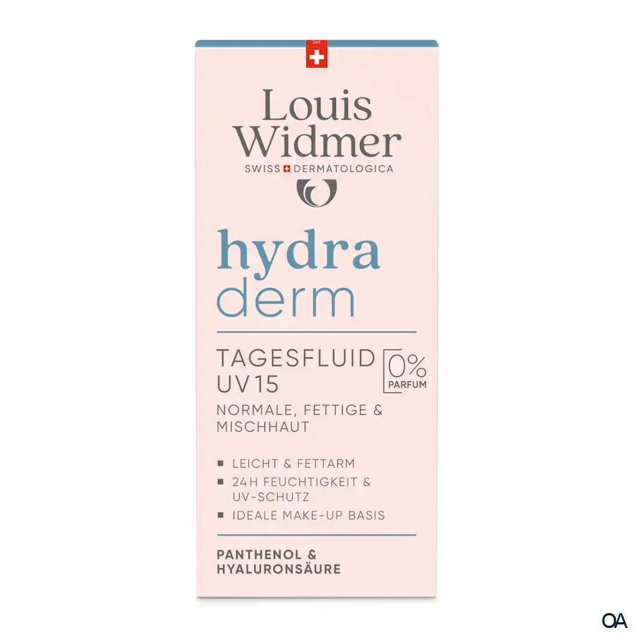 Louis Widmer hydraderm Tagesfluid UV 15 - ohne Parfum