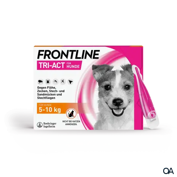 Frontline TRI-ACT® Lösung zum Auftropfen für Hunde 5 - 10 kg Frontline TRI-ACT® Lösung zum Auftropfen für Hunde 5 - 10 kg