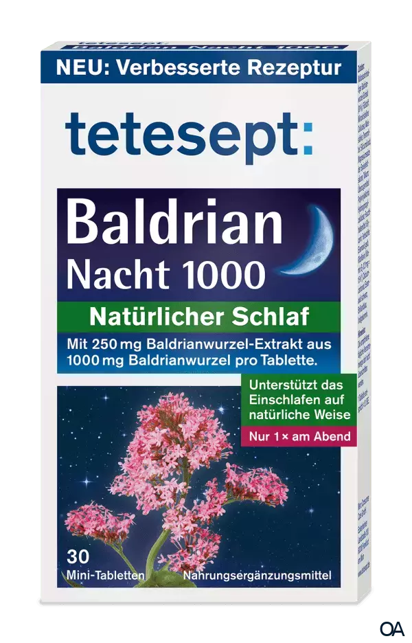 tetesept Baldrian Nacht 1000 Filmtabletten