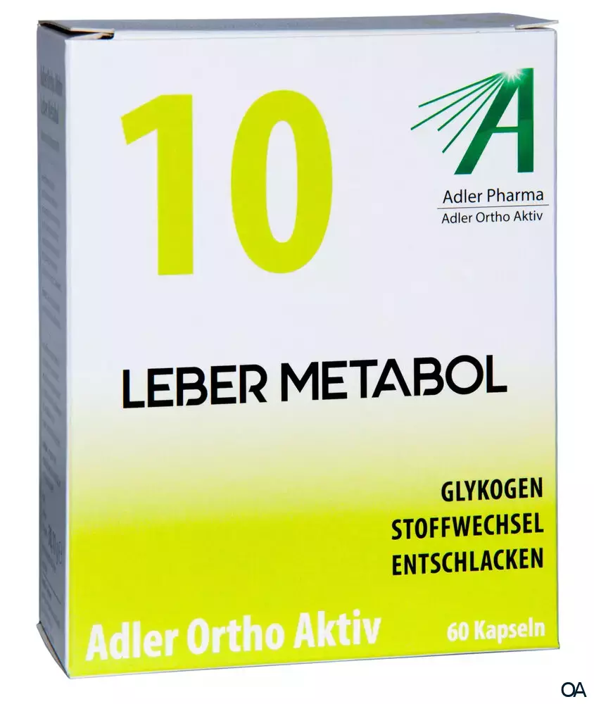 Adler Ortho Aktiv Nr. 10 Leber Metabol Kapseln