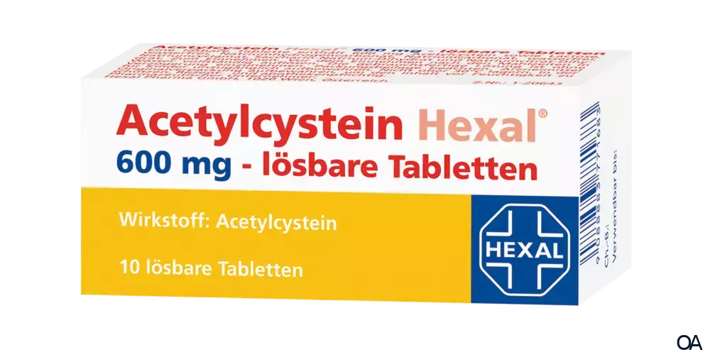 Acetylcystein Hexal 600 mg lösbare Tabletten Acetylcystein Hexal 600 mg lösbare Tabletten