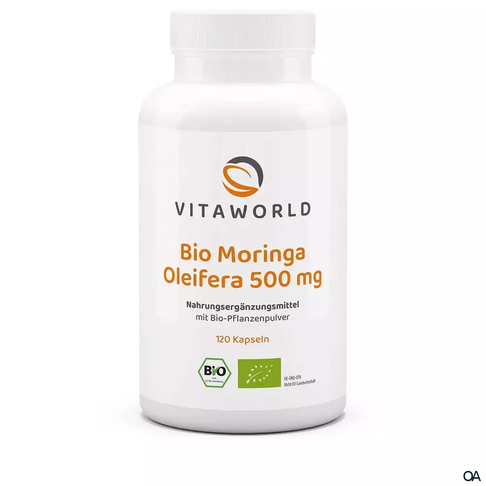 Vitaworld Moringa Oleifera Bio 500 mg Kapseln