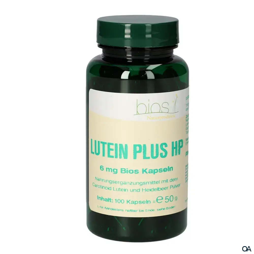 Bios Lutein 6 mg Plus Heidelbeer Pulver Kapseln