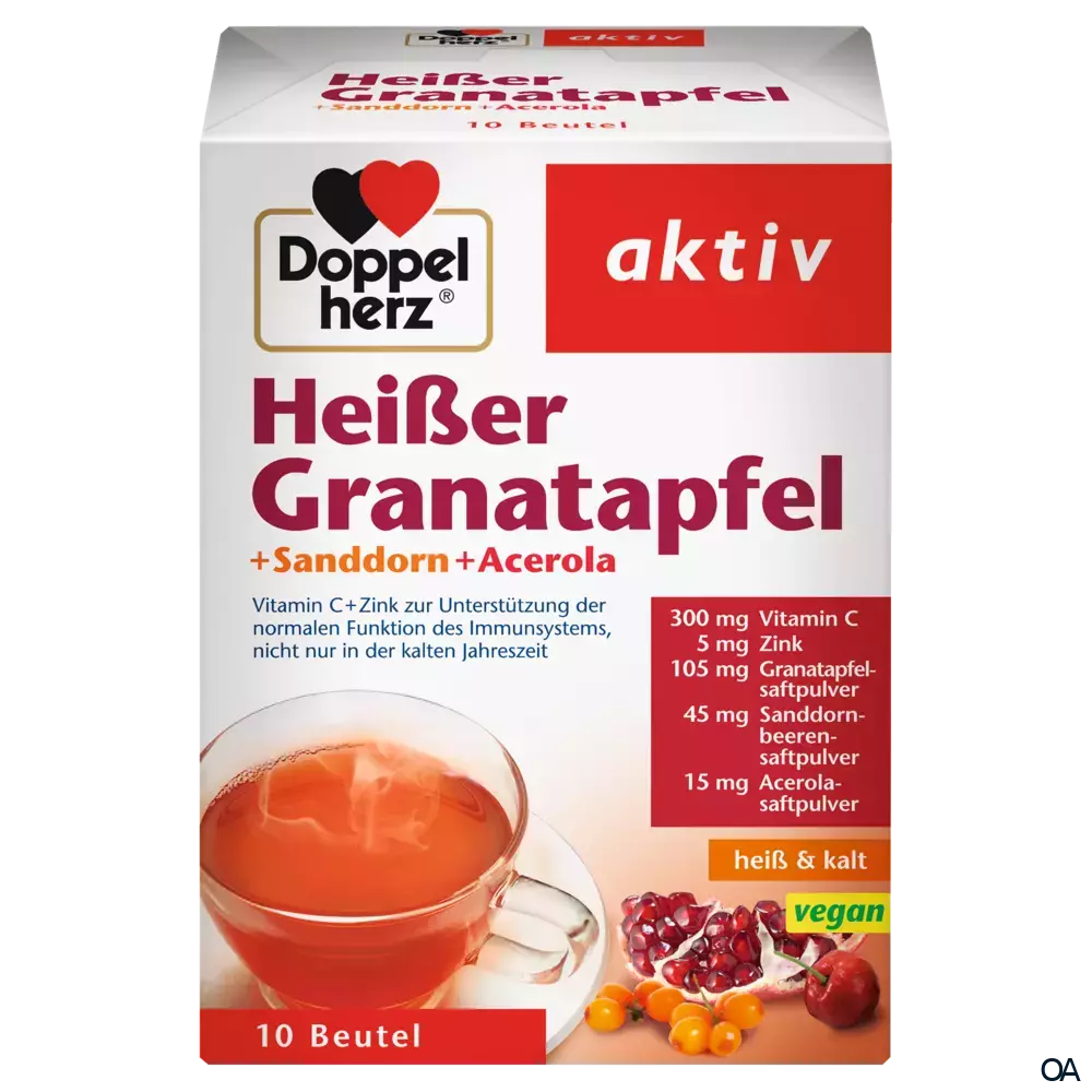 Doppelherz aktiv Heißer Granatapfel + Sanddorn + Acerola Sachets