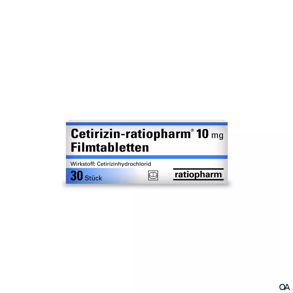 Cetirizin ratiopharm 10 mg Filmtabletten