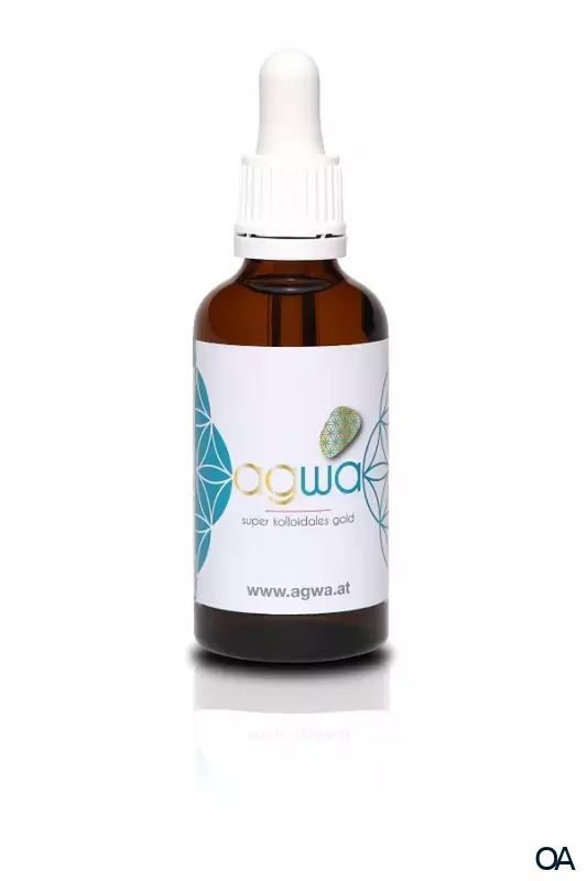 agwa Super kolloidales Gold (2 ppm) Lösung mit Pipette agwa Super kolloidales Gold (2 ppm) Lösung mit Pipette