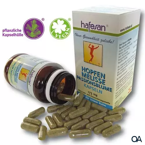 hafesan Hopfen + Melisse + Passionsblume Kapseln