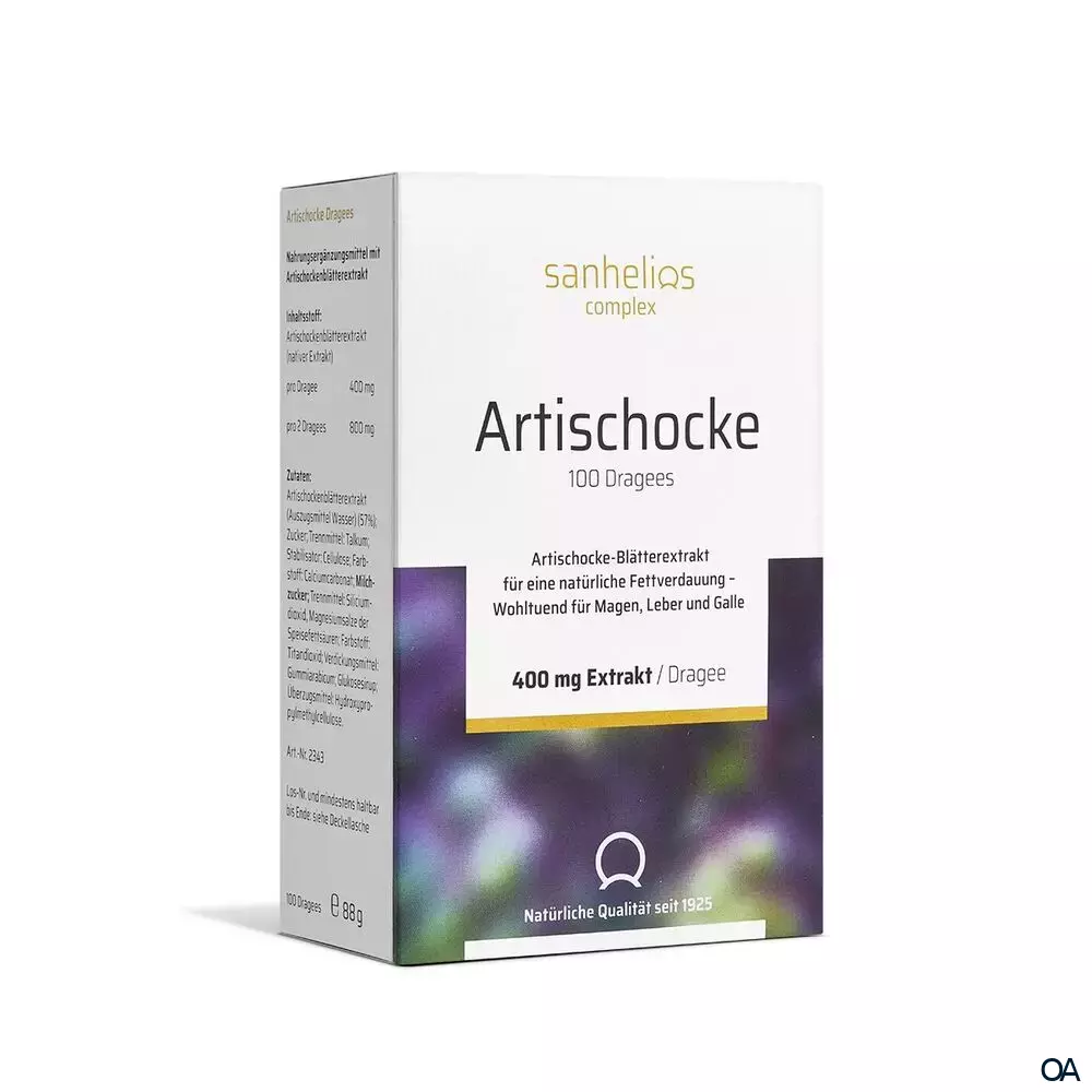 Sanhelios® 400mg Artischocke Dragees