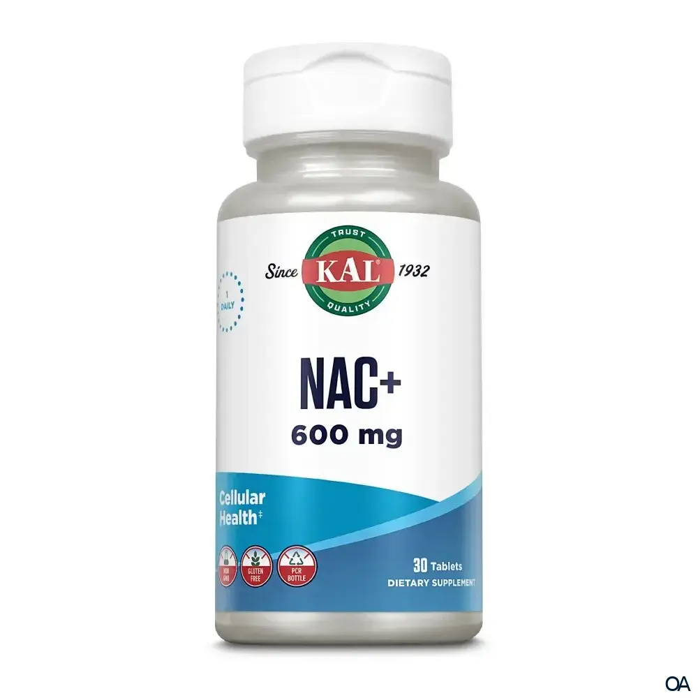 KAL NAC+ (N-Acetyl-Cystein) + Molybdän + B2 Tabletten KAL NAC+ (N-Acetyl-Cystein) + Molybdän + B2 Tabletten