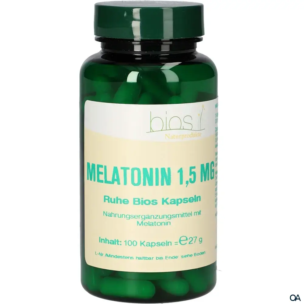Bios Melatonin Ruhe 1,5 mg Kapseln