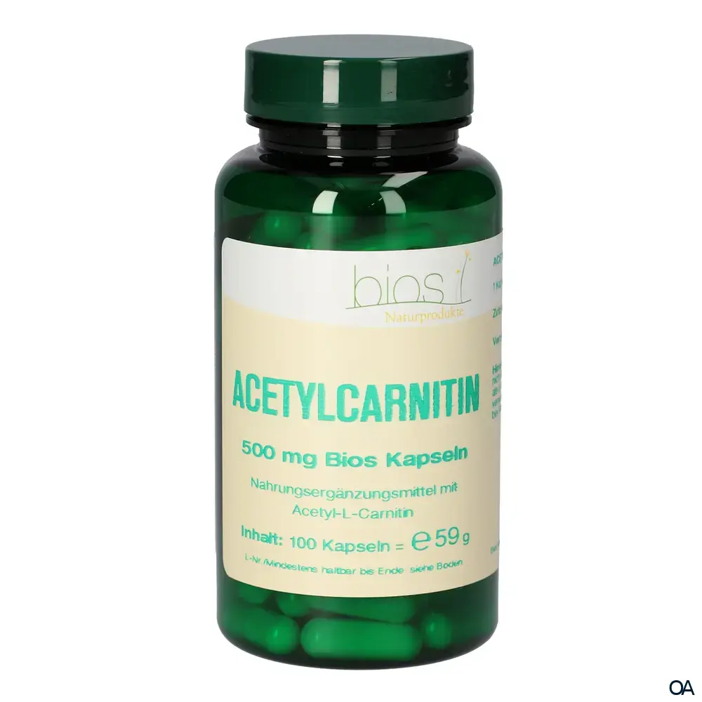 Bios Acetylcarnitin 500 mg Kapseln Bios Acetylcarnitin 500 mg Kapseln