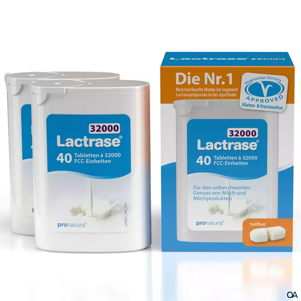 Lactrase® 32000 FCC Teilbare Tabletten Spender