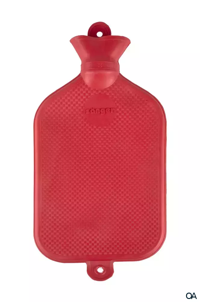 Sänger 2,5 Liter Wärmflasche, rot - 42,5 x 20,5 cm