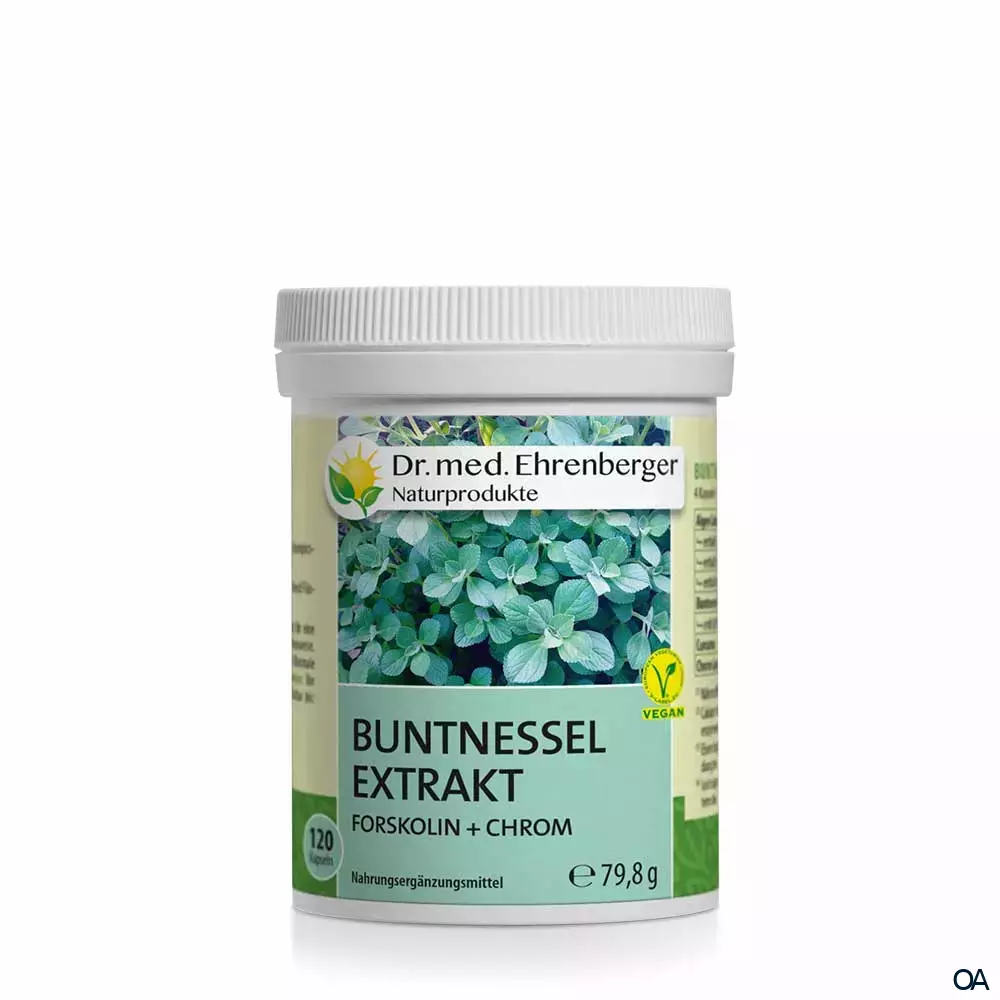 Dr. Ehrenberger Buntnessel Extrakt Forskolin + Chrom Kapseln