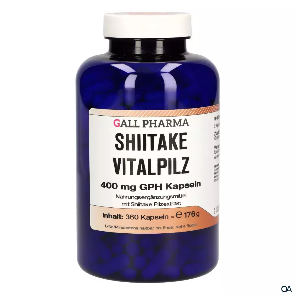 Gall Pharma Shiitake Vitalpilz 400 mg Kapseln