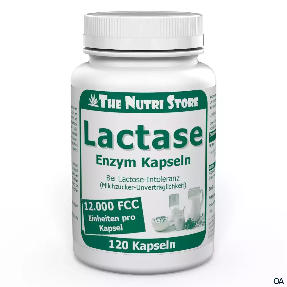 The Nutri Store Lactase 12.000 FCC Enzym Kapseln