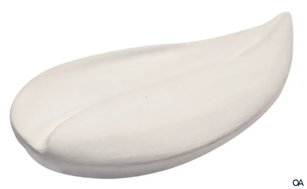 Farfalla Duftstein Blatt, Unterseite glasiert mit Schachtel