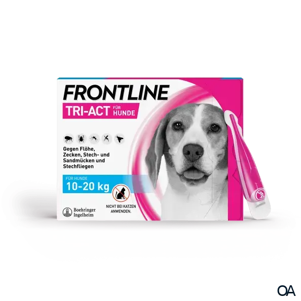 Frontline TRI-ACT® Lösung zum Auftropfen für Hunde 10 - 20 kg Frontline TRI-ACT® Lösung zum Auftropfen für Hunde 10 - 20 kg