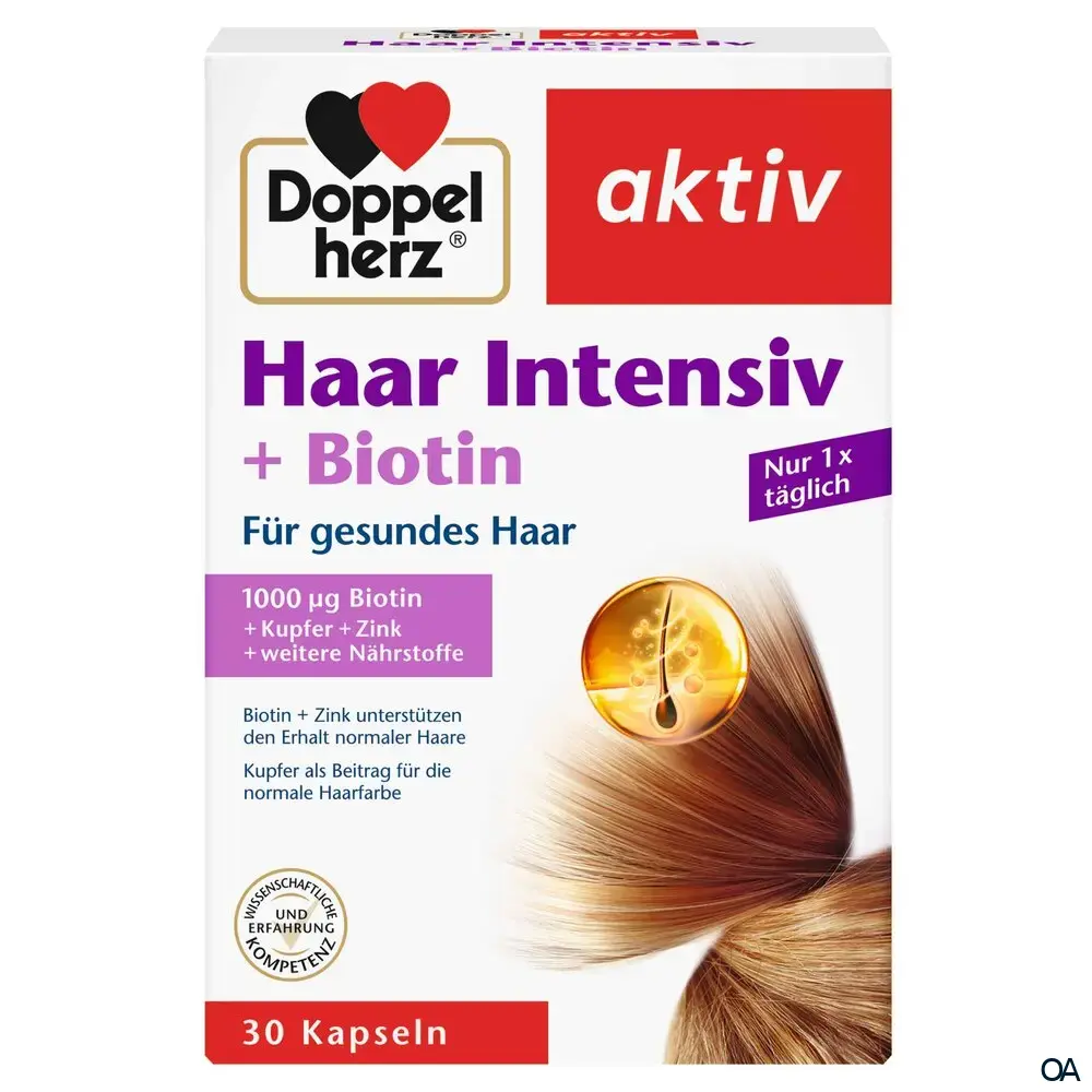 Doppelherz aktiv Haar Intensiv + Biotin Kapseln