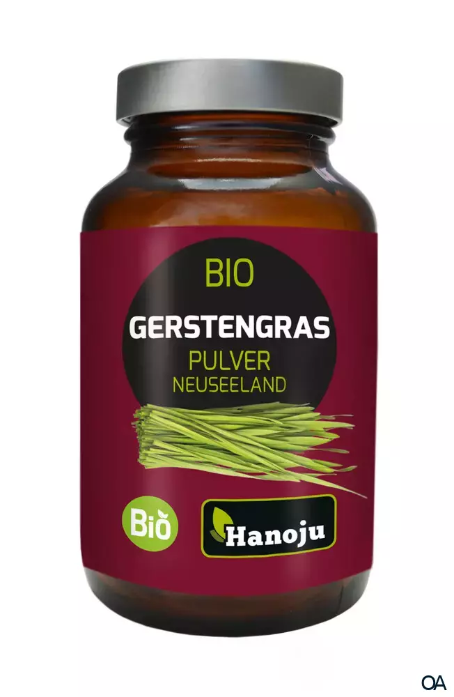 Hanoju Bio Gerstengras Pulver aus Neuseeland